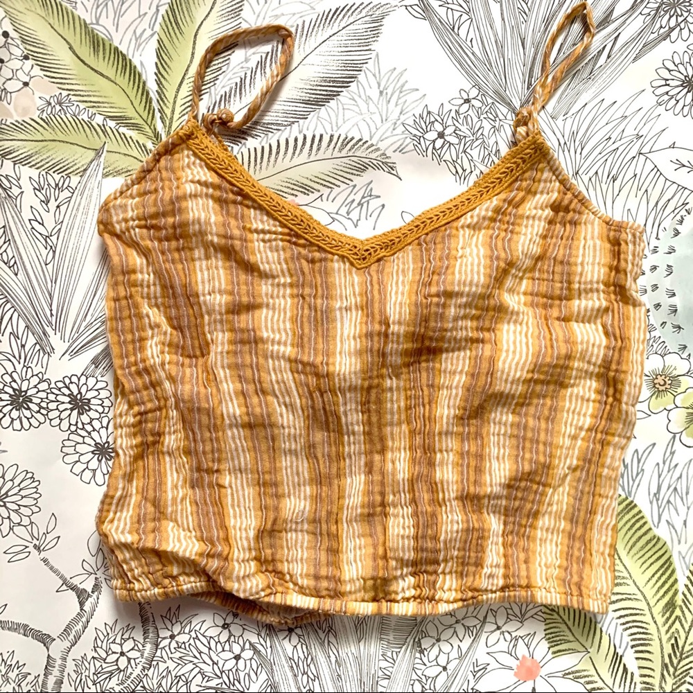 Aerie Cropped Strappy Tank Top